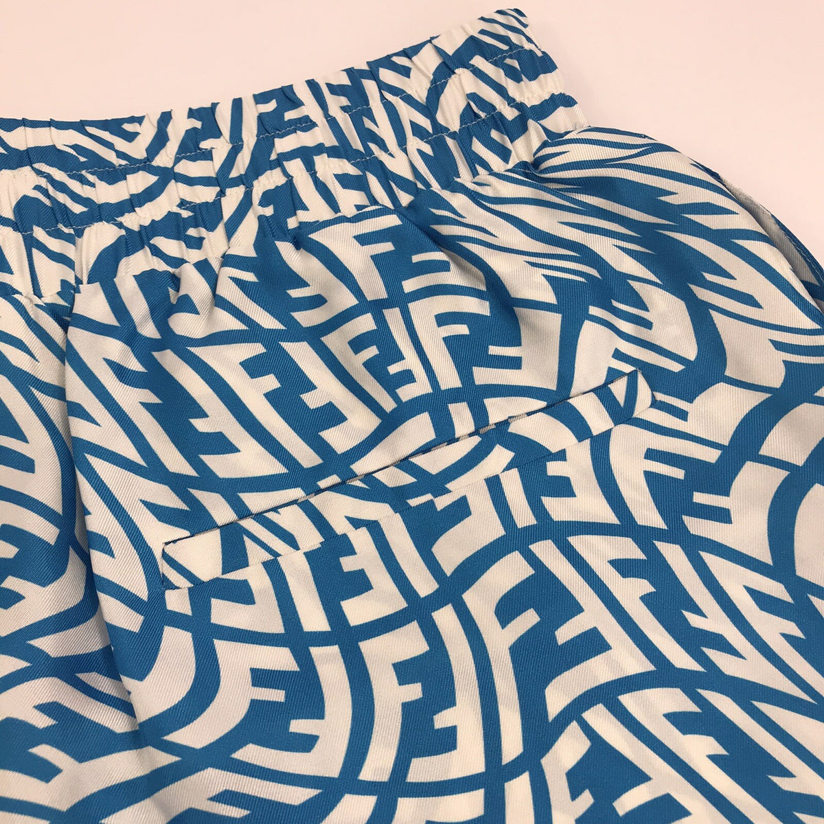 Fendi FF Vertigo Print Blue Bermuda Shorts, photo 3