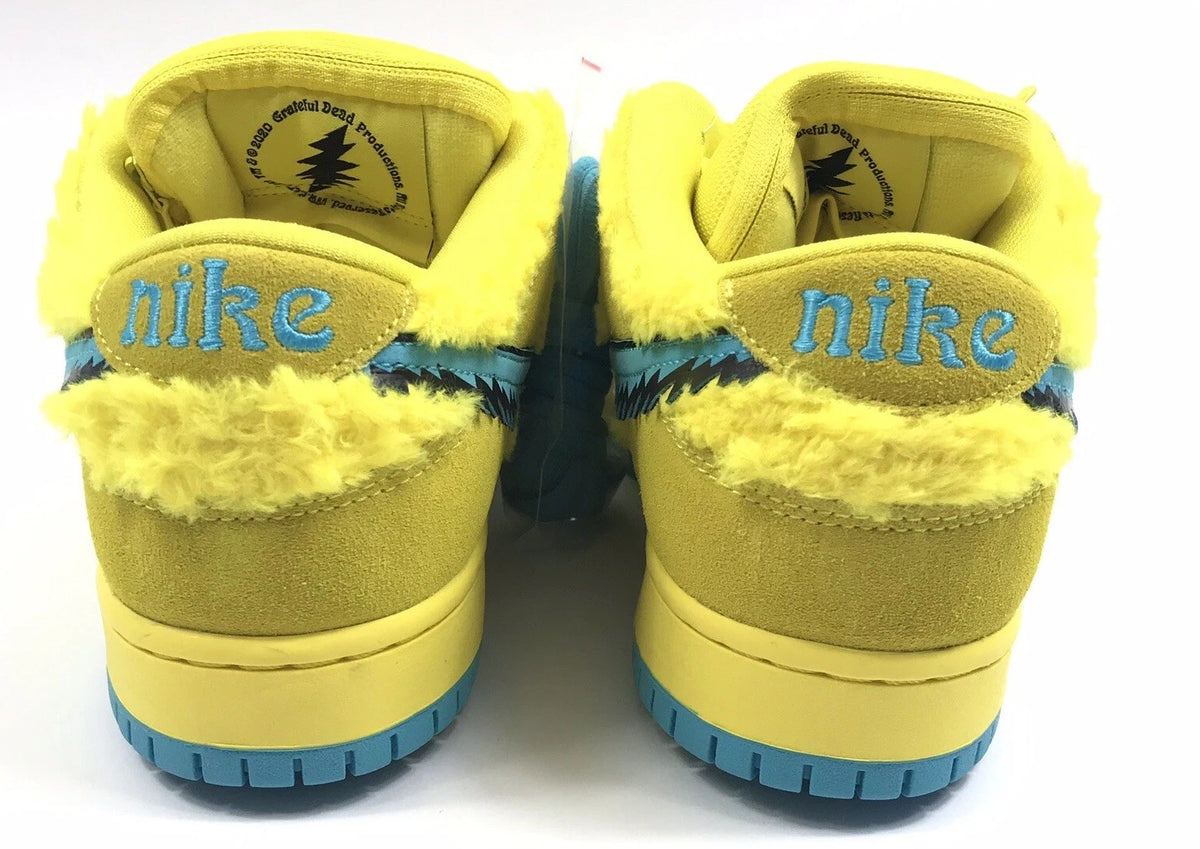 Nike SB Dunk x Grateful Dead Bears Yellow Low Sneakers, photo 3