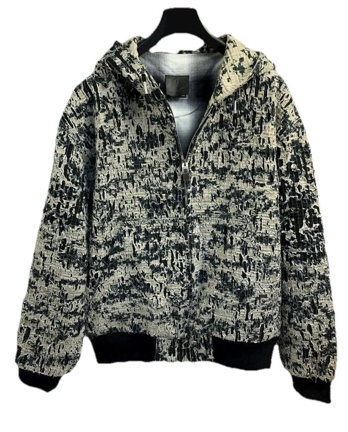Givenchy x MMW Distressed Oversized Hooded Zip Up Jacket, photo 3