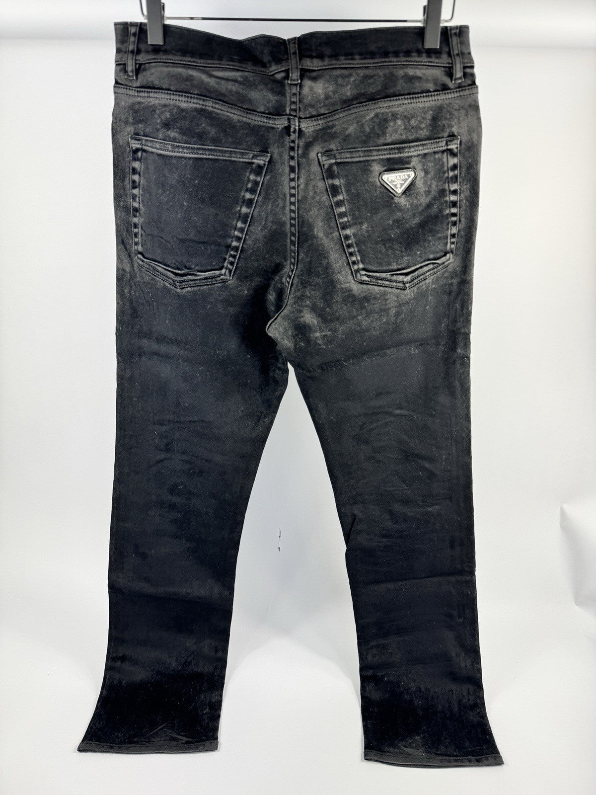 Prada Triangle Logo Velvet Shirt & Trousers, photo 16