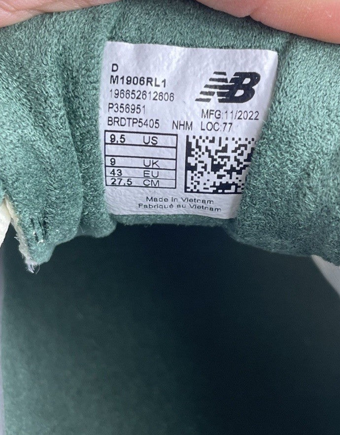 New Balance x Aimé Leon Dore 1906R Jade Sneakers, photo 9