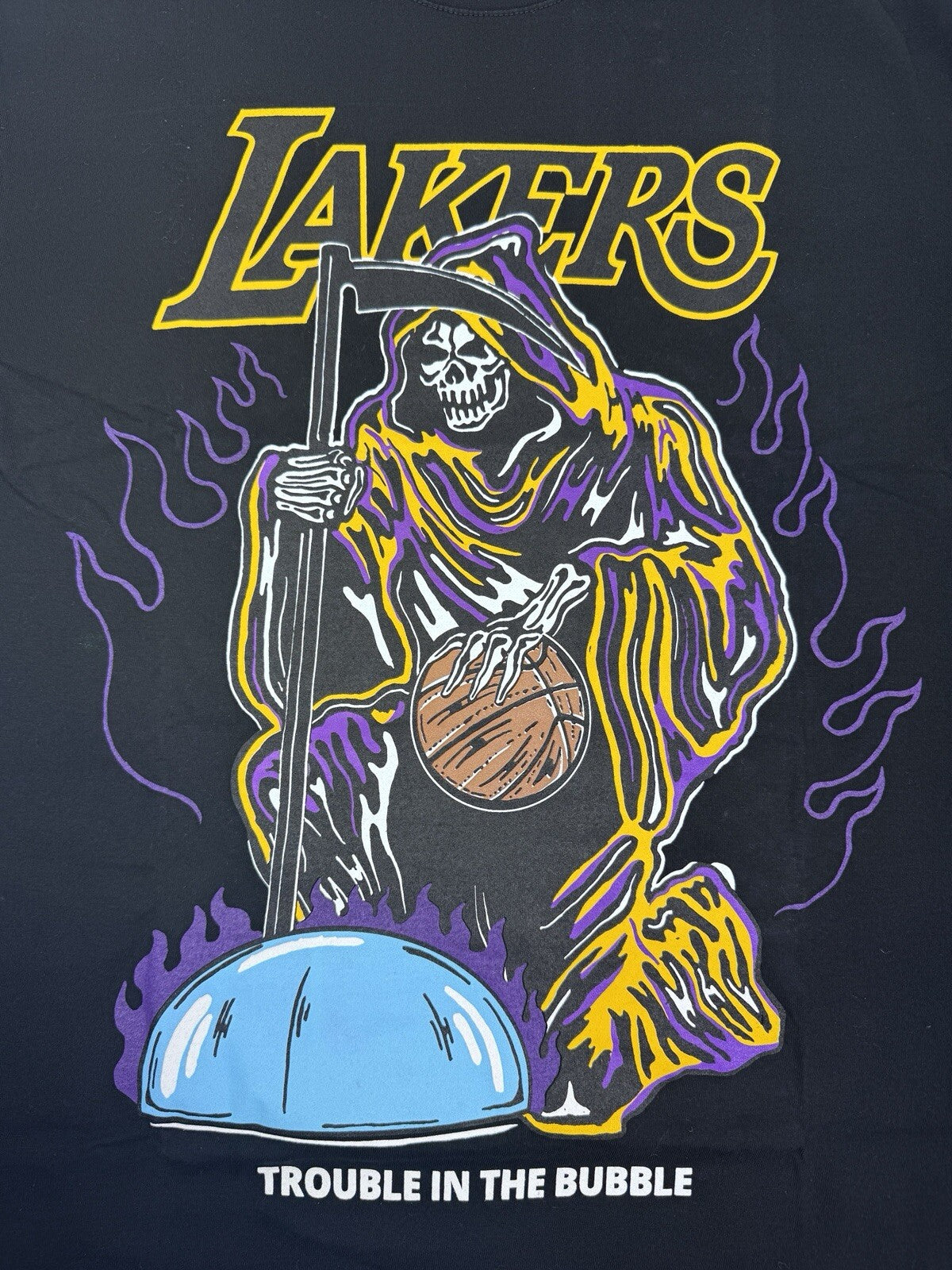 Warren Lotas Lakers Print Crew Neck T-Shirt, photo 3