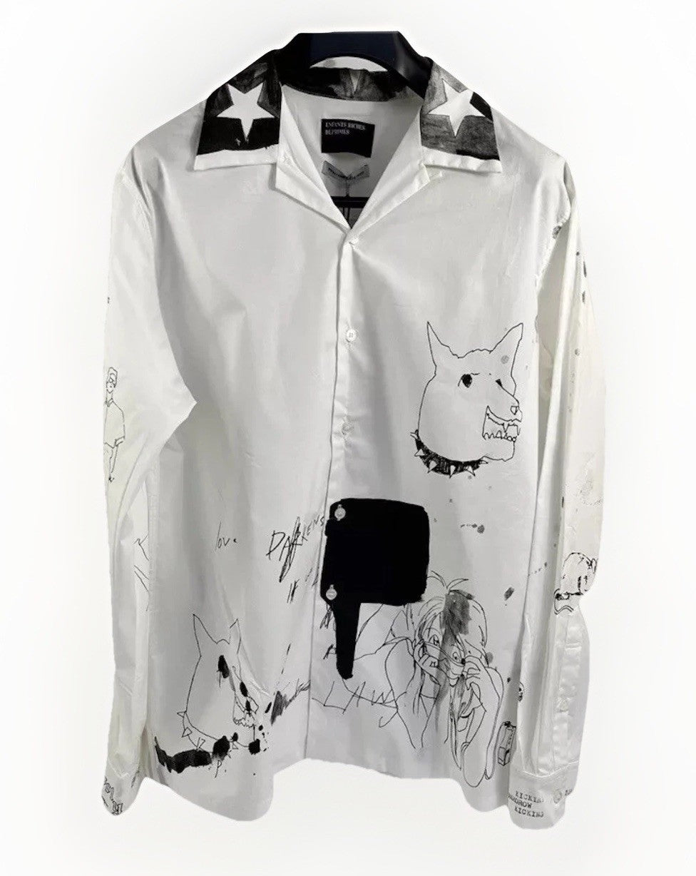 Enfants Riches Deprimes White Abstract Graphic Print Shirt, photo 1