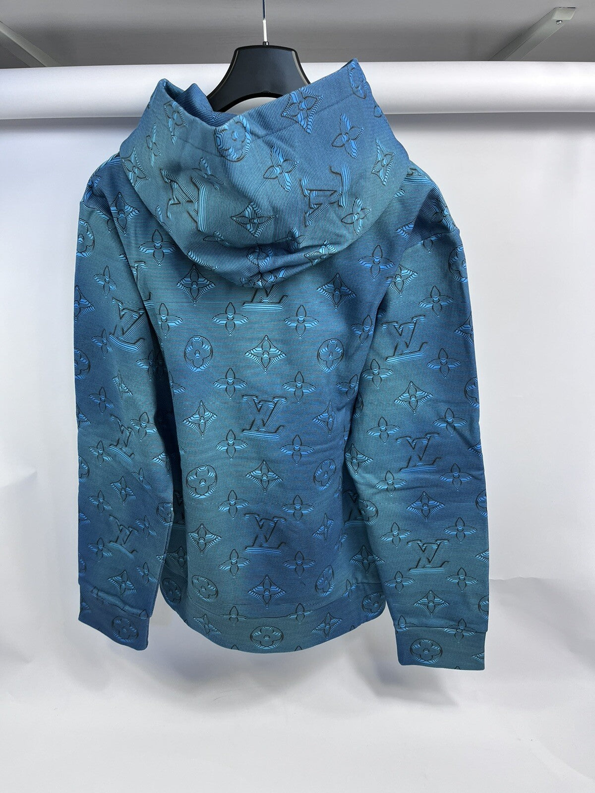 Louis Vuitton x Virgil Abloh Illusion 2054 Blue Hoodie, photo 5