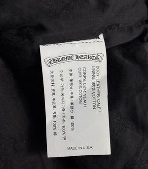 Chrome Hearts 1 of 1 Tiffany Cross Dagger Star Patch Leather Pants（写真12）