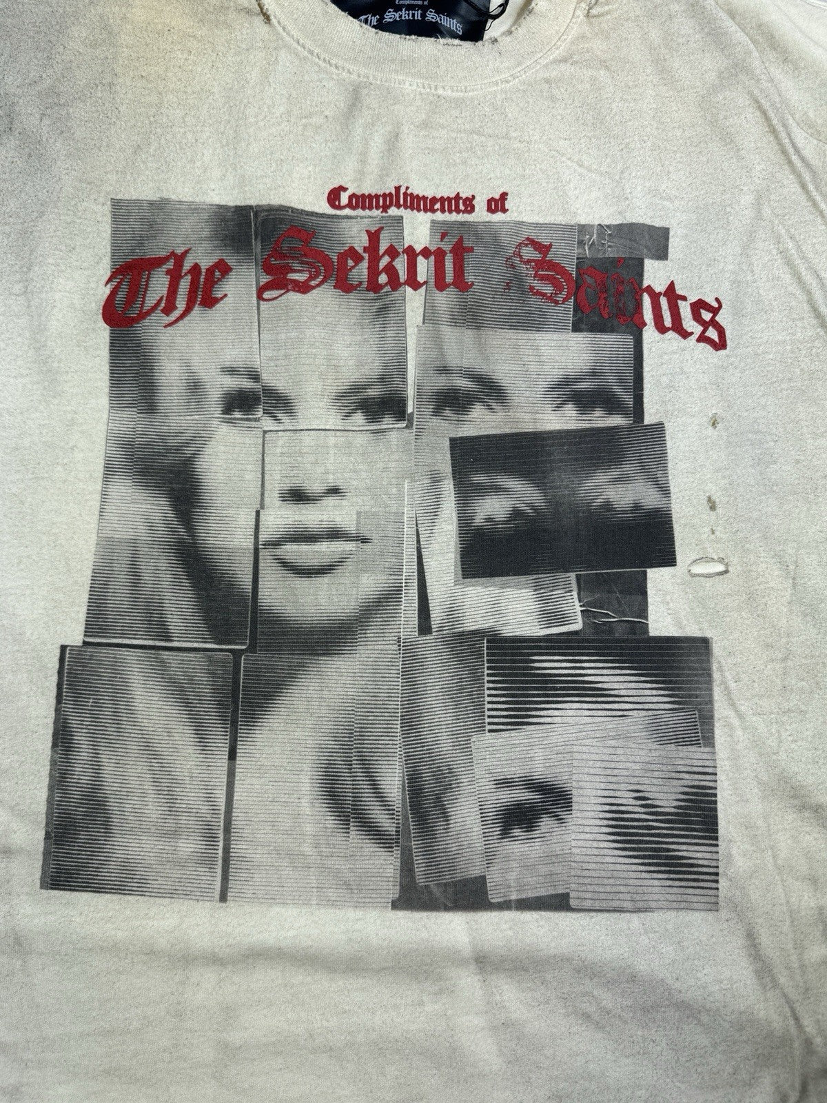 The Sekrit Saint Photo Print Distressed T-Shirt, photo 3