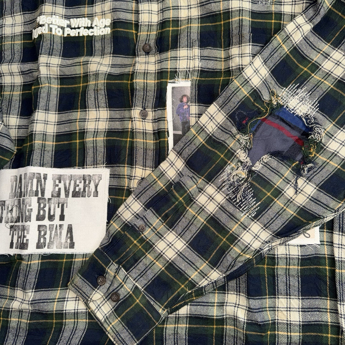 Better With Age Muir Repair Flannel Oversized Shirt, photo 5