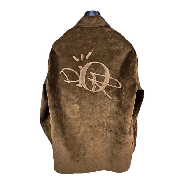Dior x Travis Scott Cactus Jack Logo Embroidered Suede Jacket, photo 2