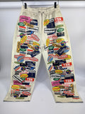 Satoshi Nakamoto Codex Print Leather Pants, photo 3