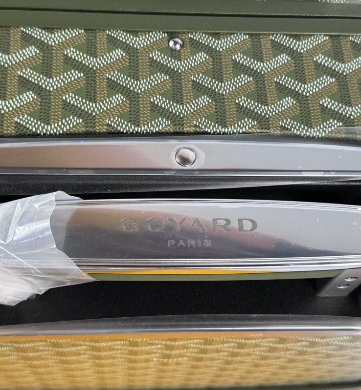 Goyard Limited Edition Hand Painted Numbered Bourget PM Cabin Trolley Suitcase, photo 6