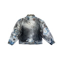 Proleta Re Art Embellished Leather Detail Handmade 1 of 1 Denim Jacket, photo 2