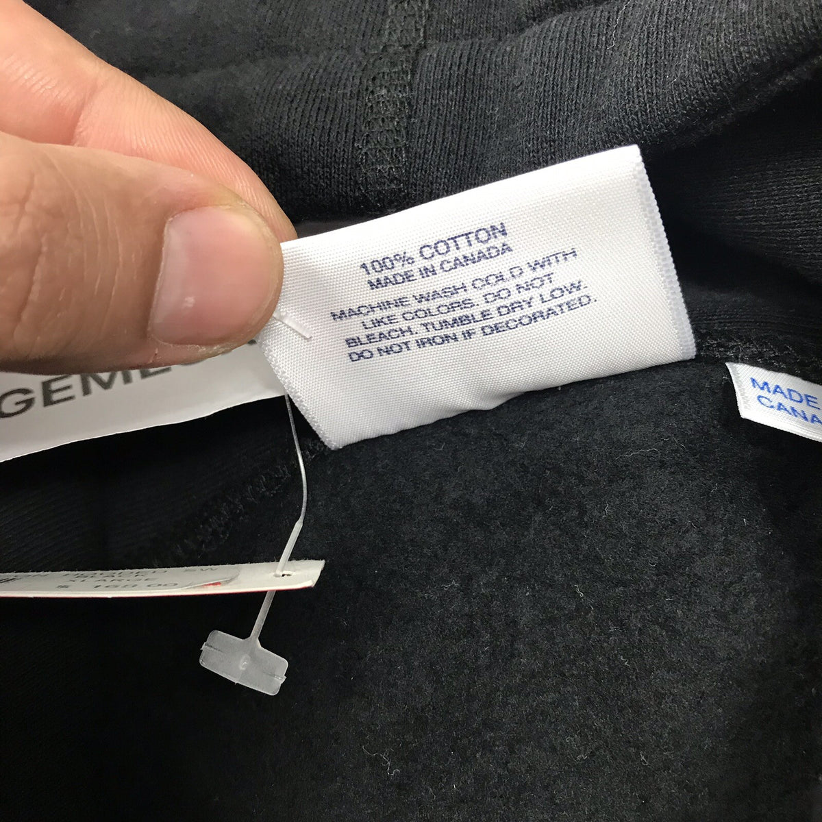 Supreme x Comme Des Garcons CDG Box Logo Print Black Hoodie, photo 8