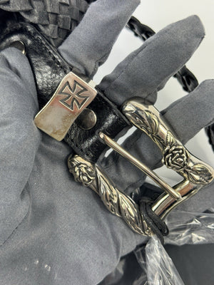 Enfants Riches Deprimes Port Of Souls Braided Leather Belt، الصورة 6