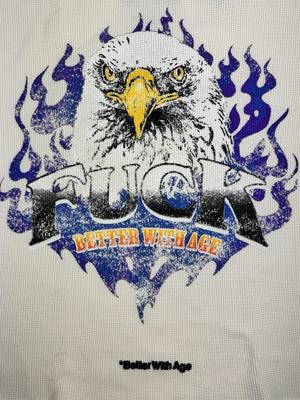 Better With Age Vanity Waffle Eagle Long Sleeve T-Shirt, photo 5