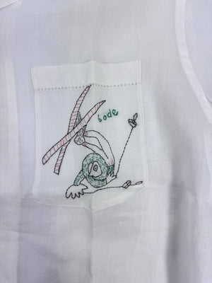 Bode Skiers Linen Shirt, photo 5