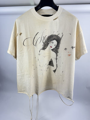 The Sekrit Saint Red Lips Printed T-Shirt، الصورة 3
