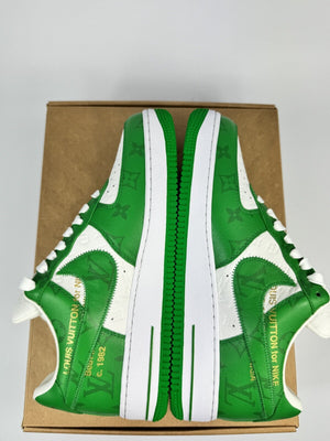 Louis Vuitton x Air Force 1 Green Trainers by Virgil، الصورة 7
