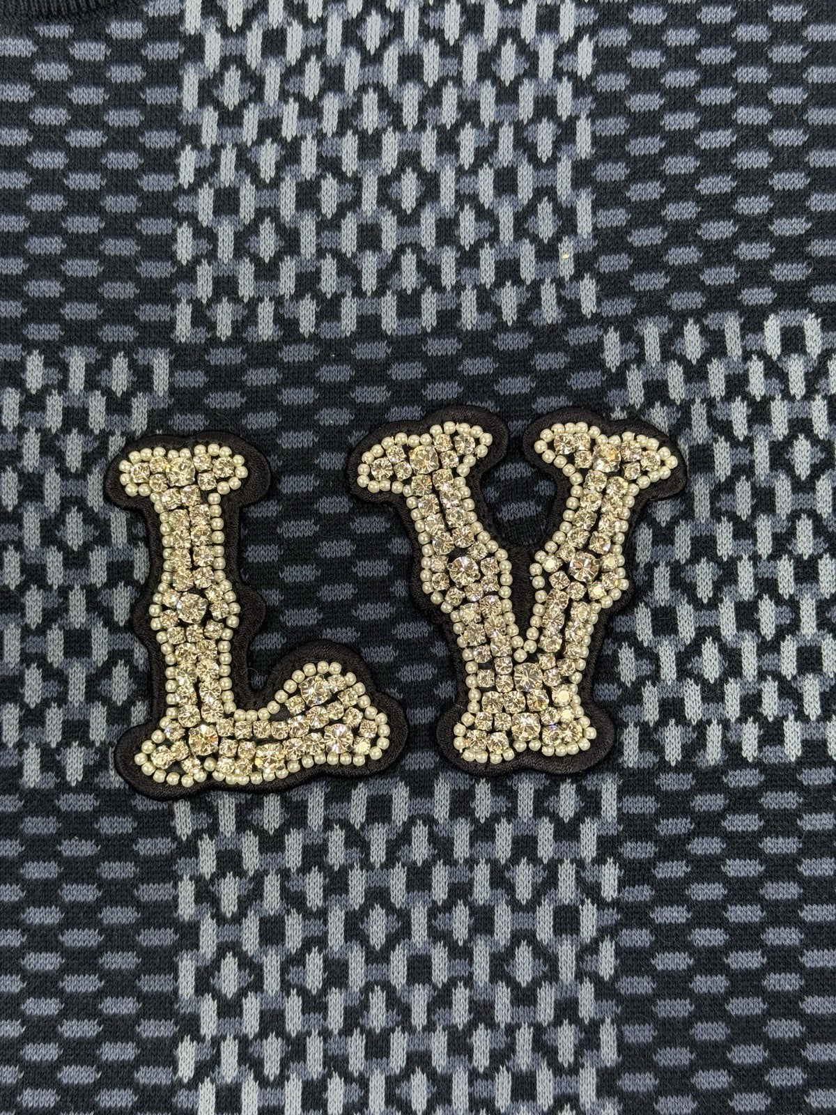 Louis Vuitton Damier LV Crystal Crewneck T-Shirt, photo 4