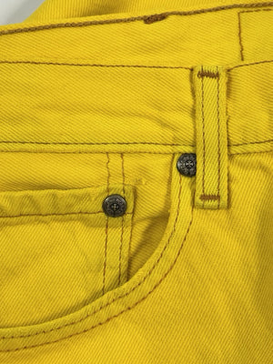 Chrome Hearts Yellow F&amp;F Cross Patch Silver Studs Vintage Jeans（写真13）