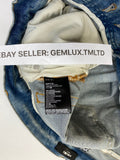 Amiri x Chemist Star Leather Appliquéd Blue Jeans, photo 10