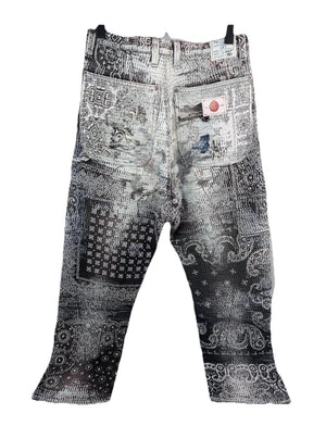 Proleta Re Art Bandana Print Carpenter Pants، الصورة 4