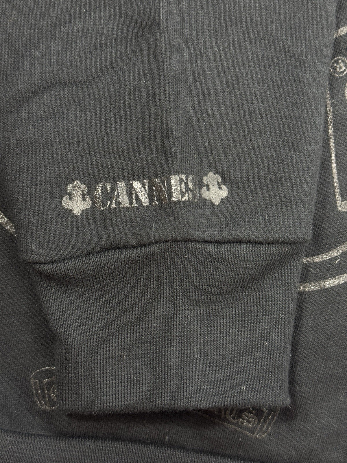 Chrome Hearts Cannes Exclusive Black Logo Print Hoodie, photo 14