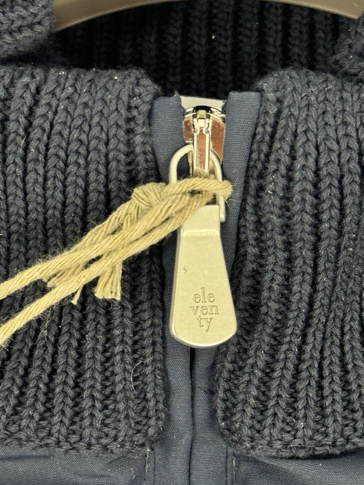 Eleventy Knitted Sleeve Wool Blend Jacket, photo 4