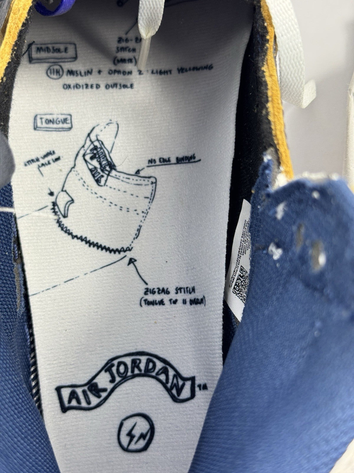 Nike Air Jordan 1 Retro High OG SP x Fragment Sneakers, photo 11