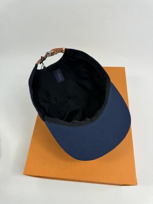 Louis Vuitton by Virgil Abloh MP2590 Chain Embroidered Cap Navy Blue（写真8）