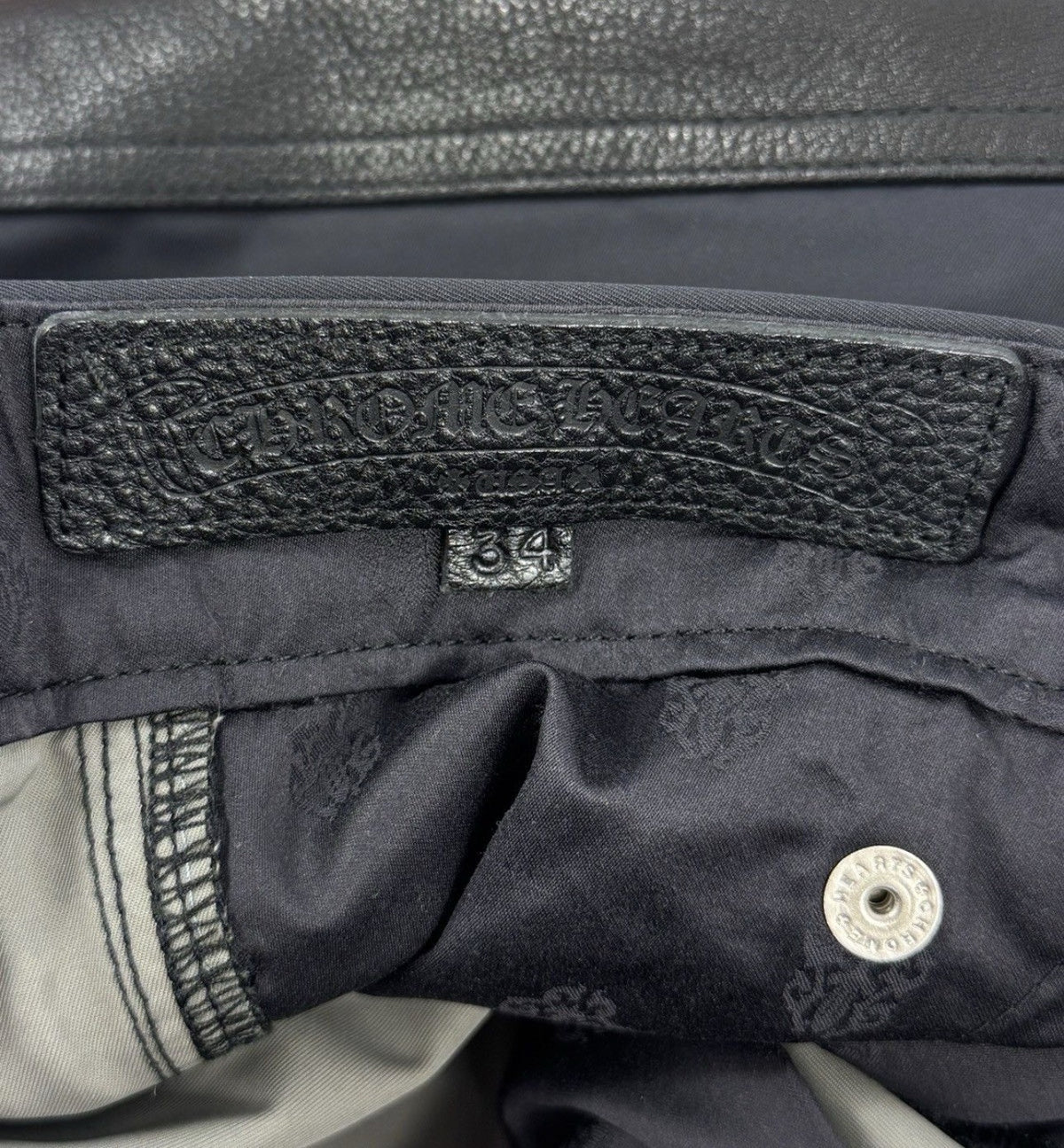 Chrome Hearts Leather Panel Cross Patch Nylon Shorts, photo 12