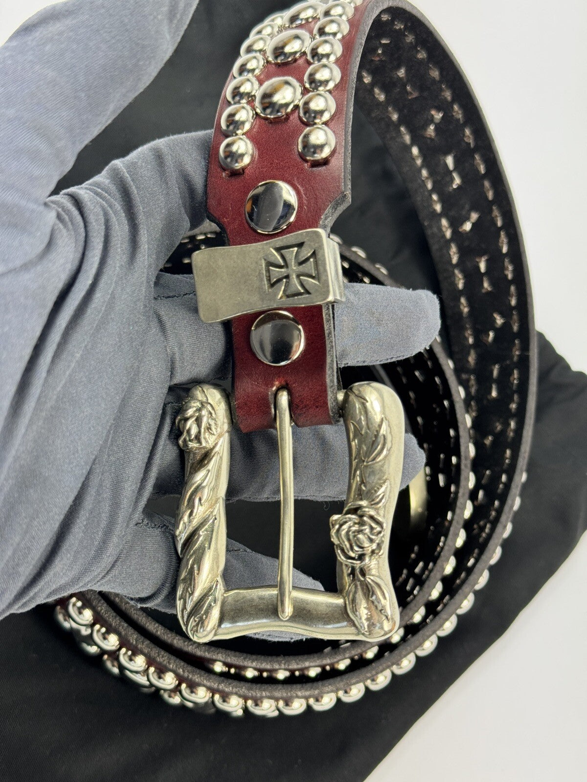 Enfants Riches Deprimes Rose Detailed Buckle Belt 105, photo 4