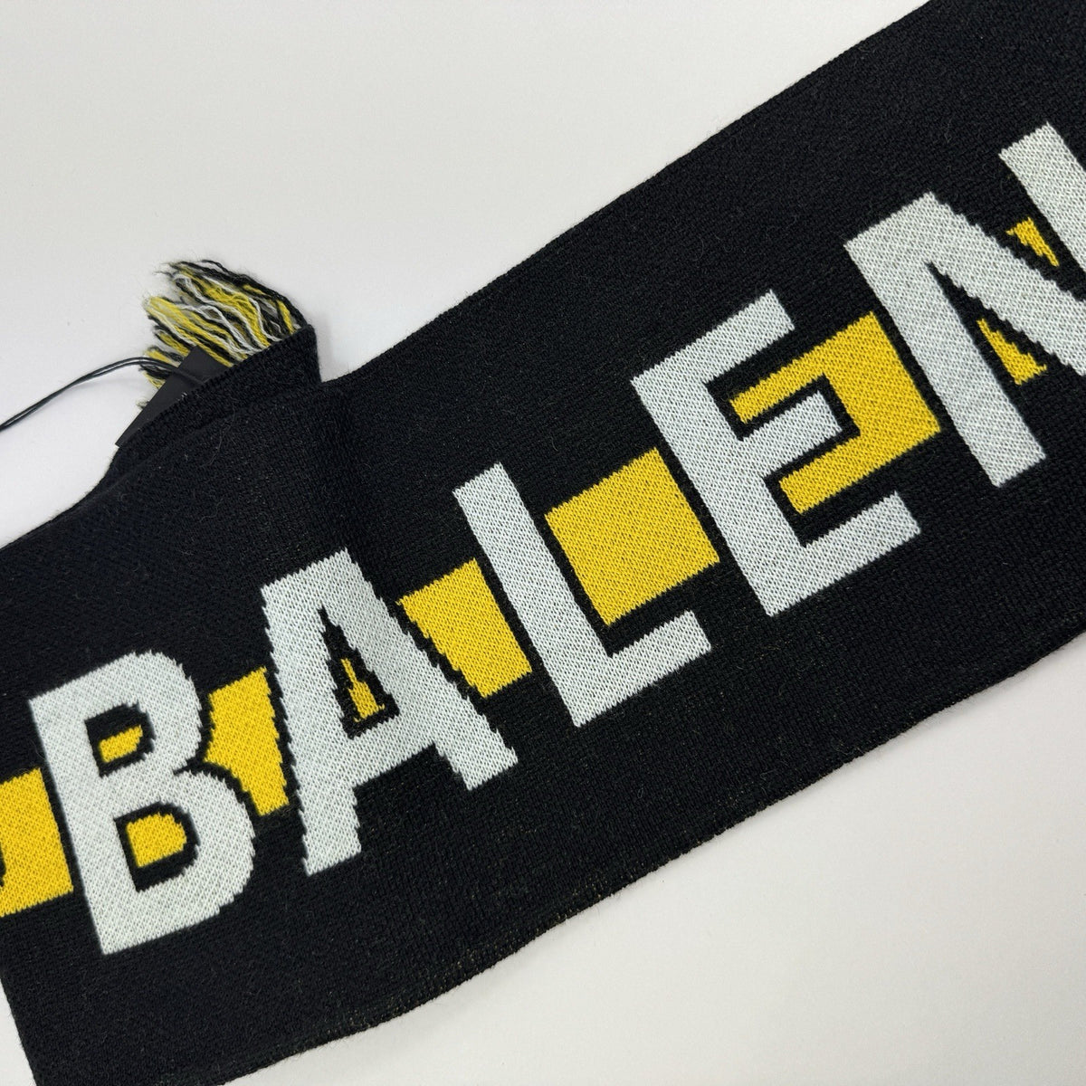 Balenciaga Logo Print Knit Soccer Scarf, photo 2