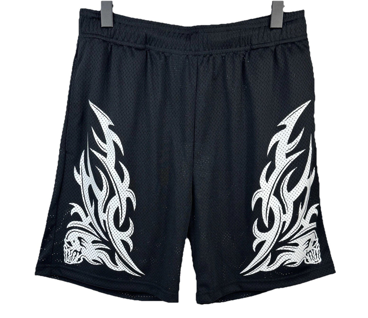 Warren Lotas Skull Print Mesh Shorts, photo 1
