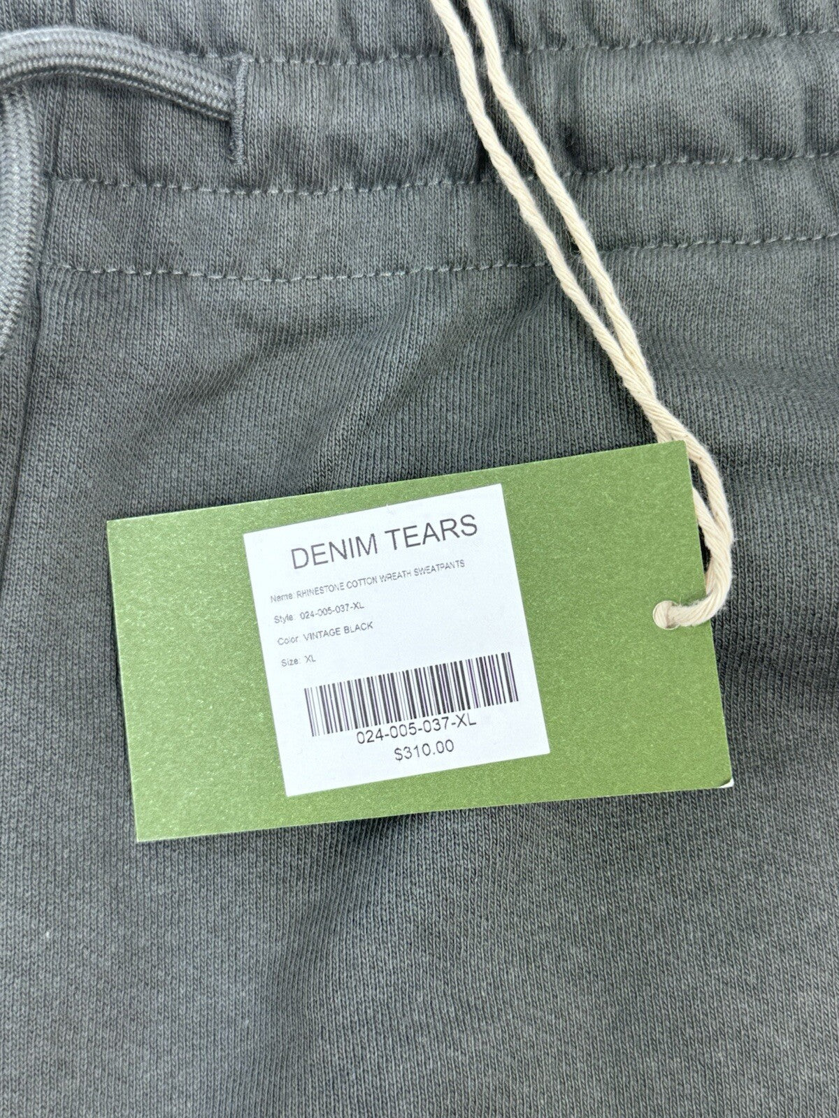 Denim Tears Rhinestone Cotton Wreath Sweatpants, photo 8