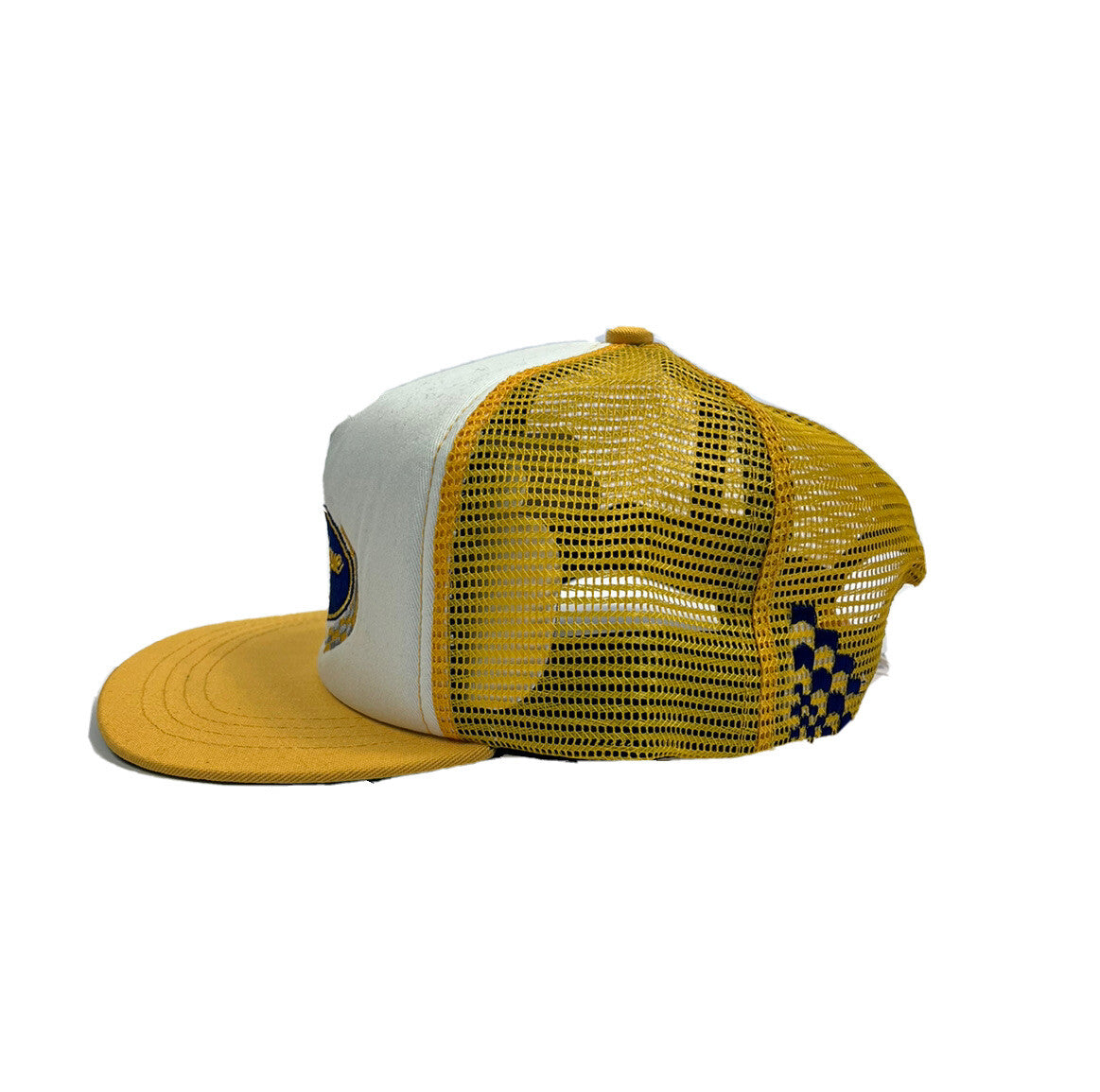 Rhude Trophy Series Embroidered Logo Yellow Trucker Cap, photo 1