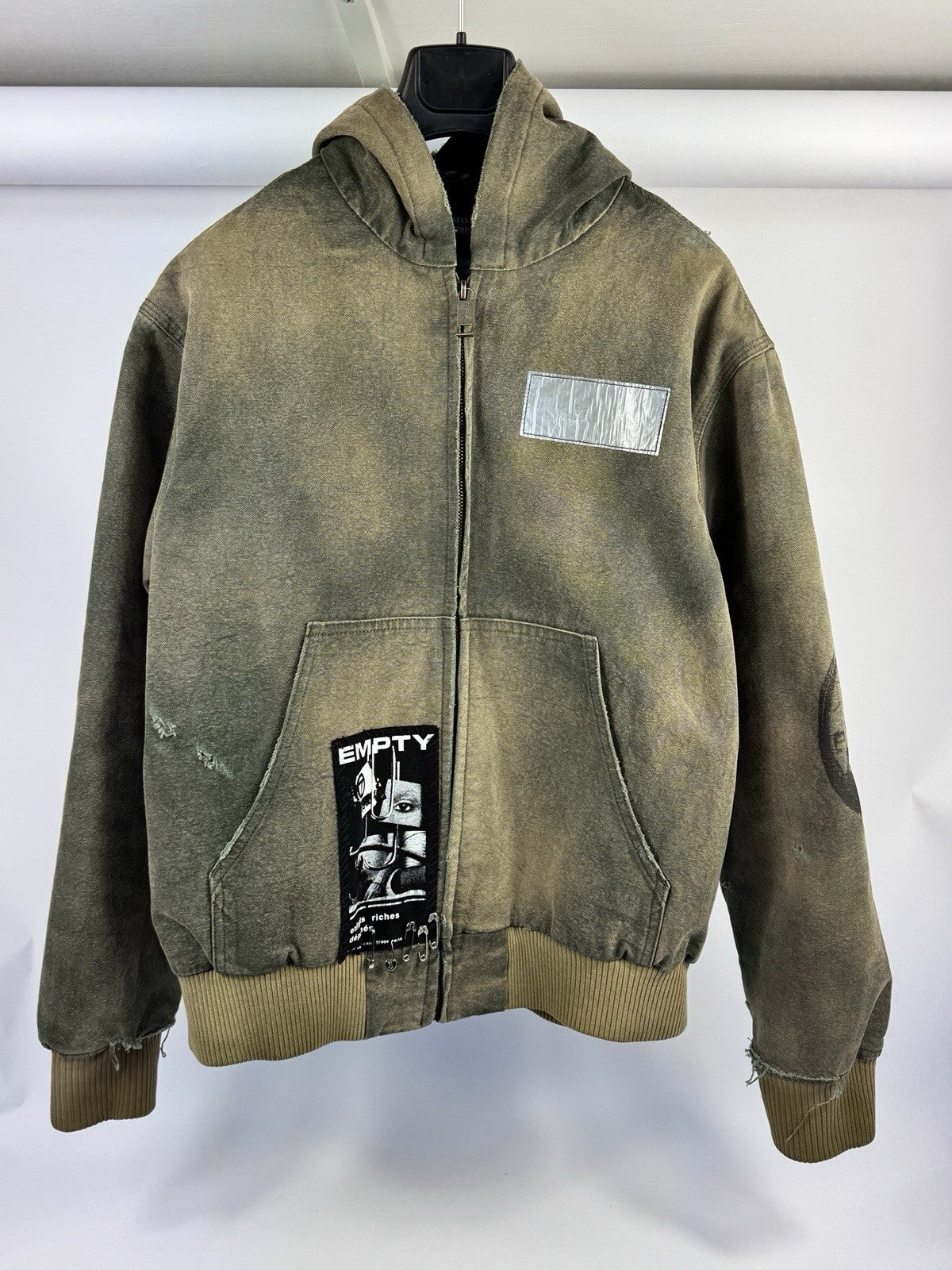 Enfants Riches Deprimes War Started Hooded Work Denim Jacket, photo 3