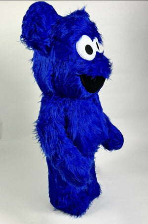 Medicom Bearbrick Sesame Street Cookie Monster 1000% Be@rbrick، الصورة 2
