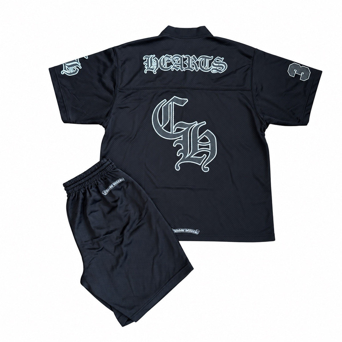 Chrome Hearts Logo Print Mesh Jersey and Shorts Set, photo 2