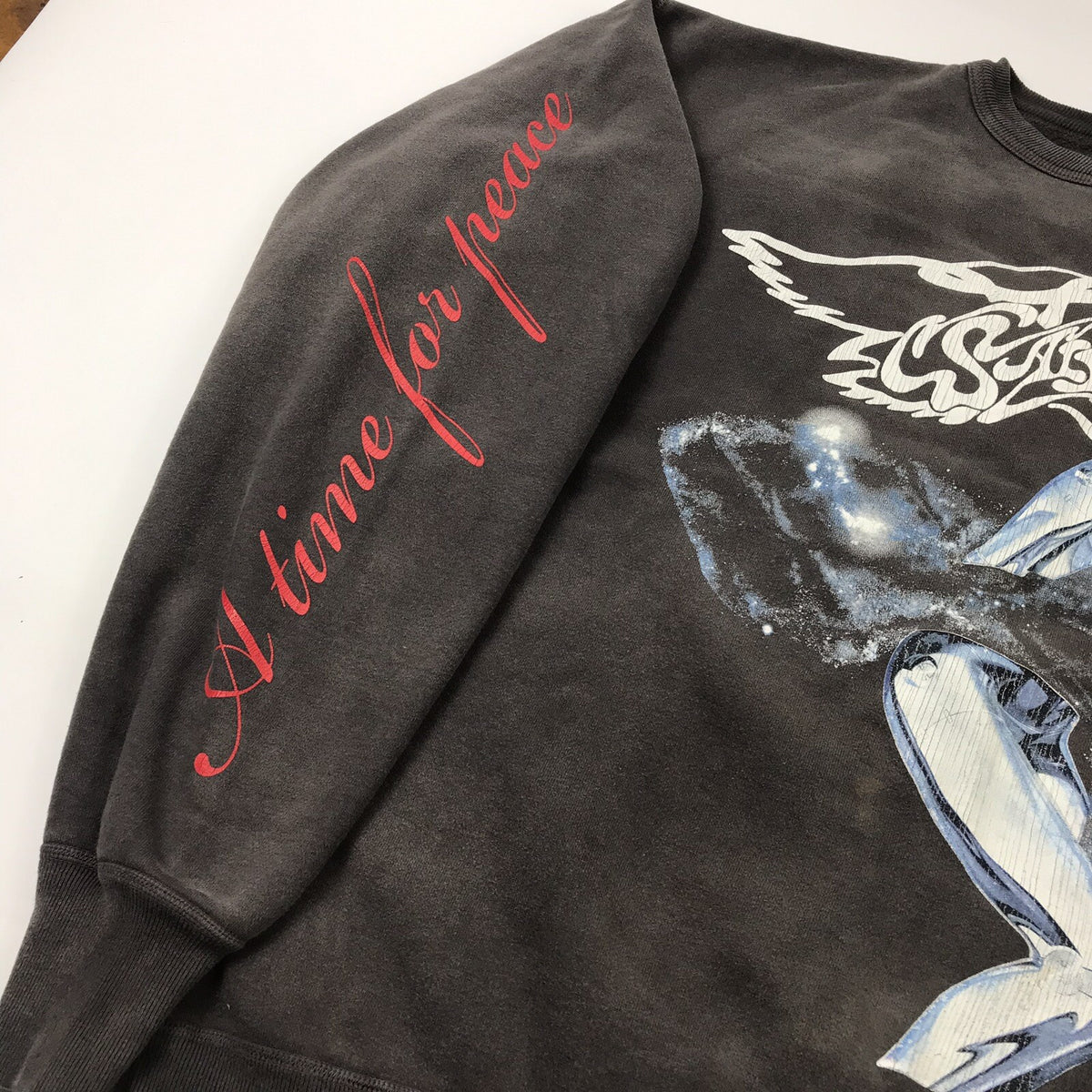 Saint Michael x Hajime Sorayama Faded Black Sweatshirt, photo 6
