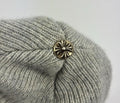 Chrome Hearts Cashmere Beanie With Silver Detail، الصورة 4