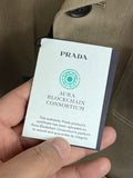 Prada Brown Beige Gabardine Work Jacket، الصورة 7