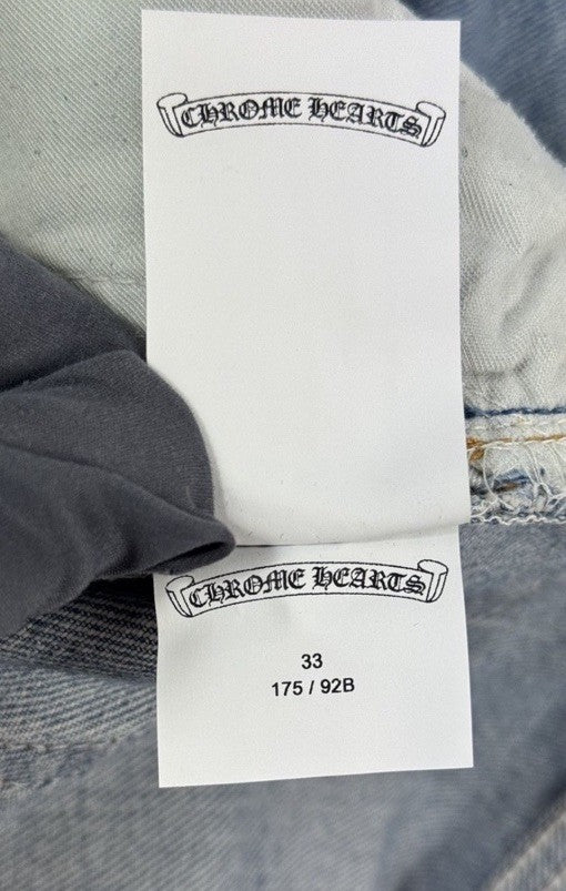 Chrome Hearts Leopard Cross Patch Denim Jeans, photo 15