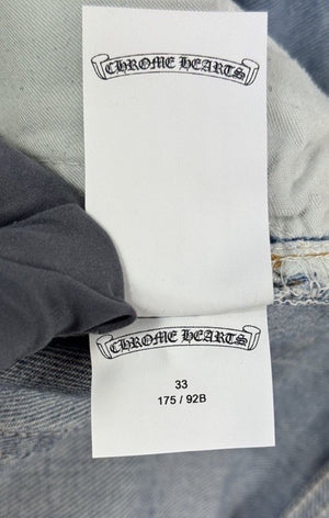 Chrome Hearts Leopard Cross Patch Denim Jeans، الصورة 15