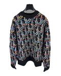 Dior Oblique Black Wool Jacquard Sweater، الصورة 1