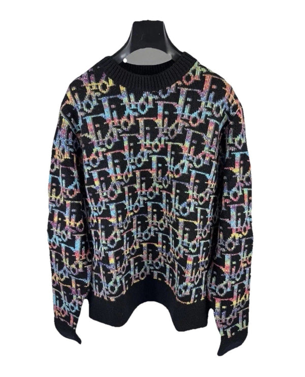 Dior Oblique Black Wool Jacquard Sweater, photo 1