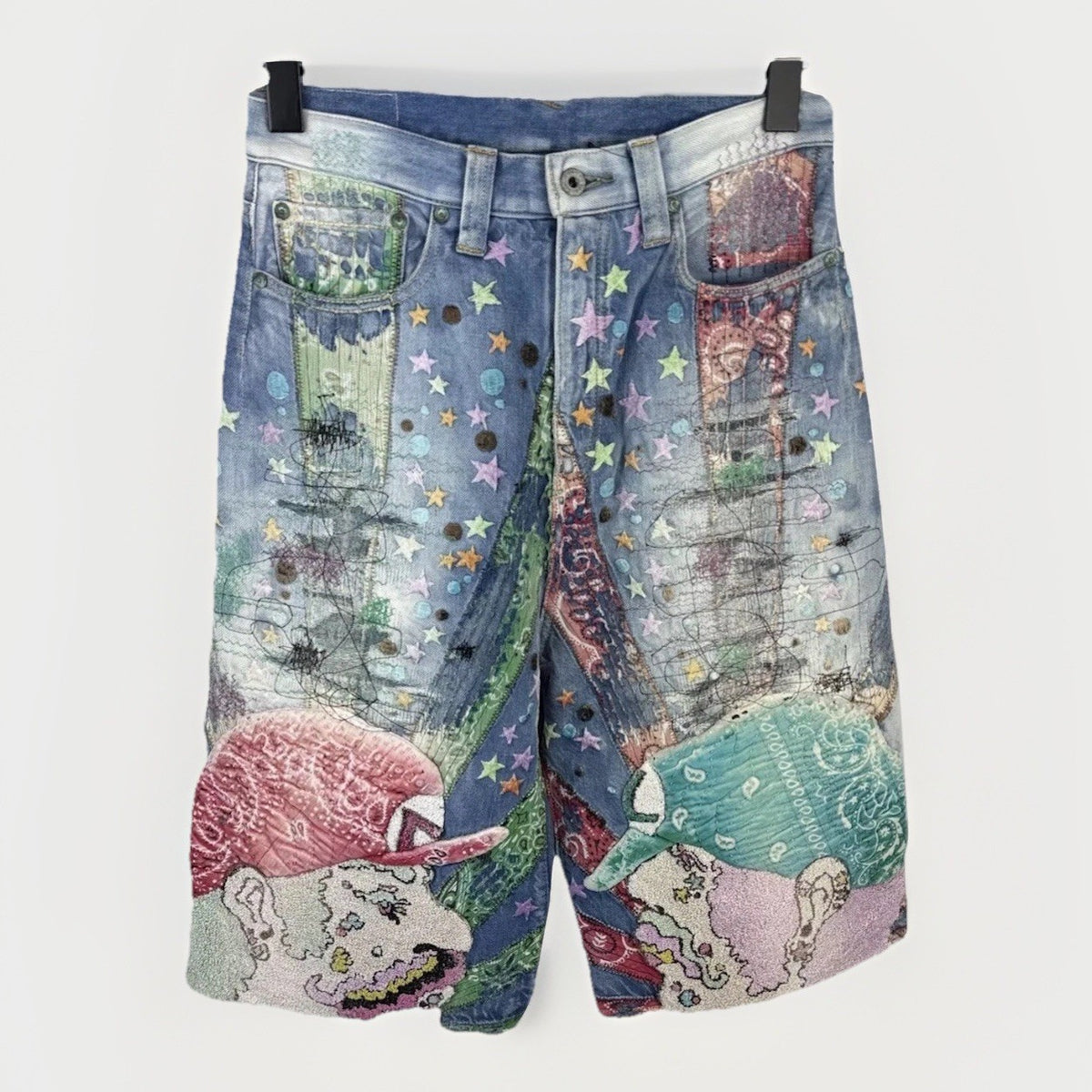 Proleta Re Art x Eri Meme Straight Leg Super Mario Shorts 1 of 1, photo 3