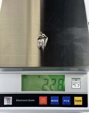 Chrome Hearts x The Rolling Stones Sterling Silver Factory Set Diamond Pendant، الصورة 4