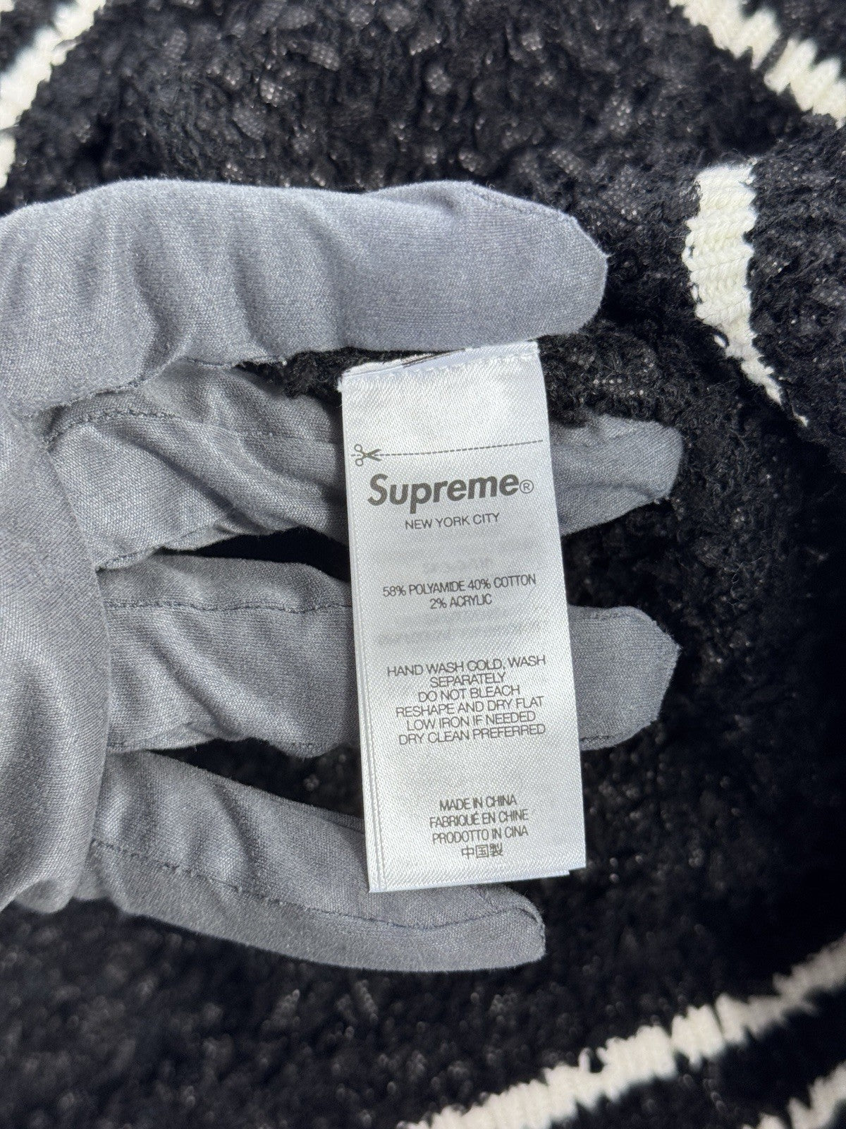 Supreme Textured Varsity Sweater, photo 9