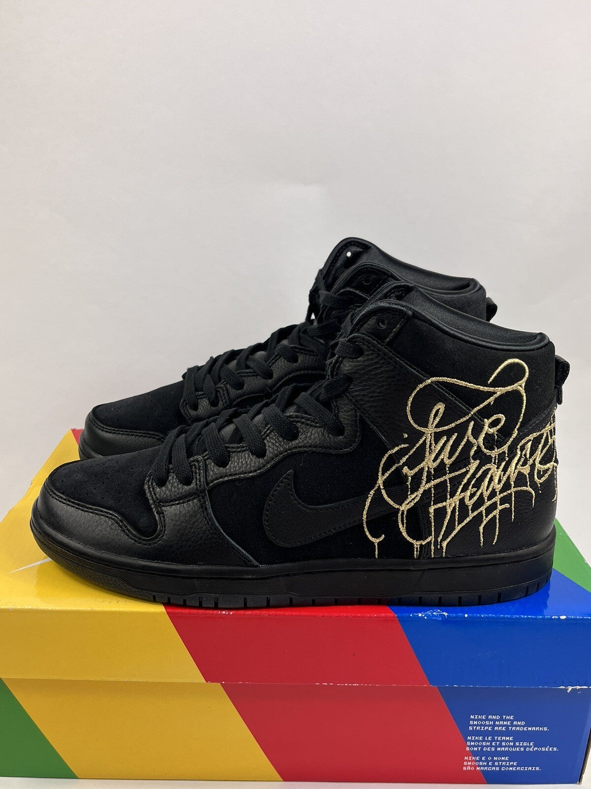 Nike SB Dunk High Pro QS Faust Black Gold, photo 1