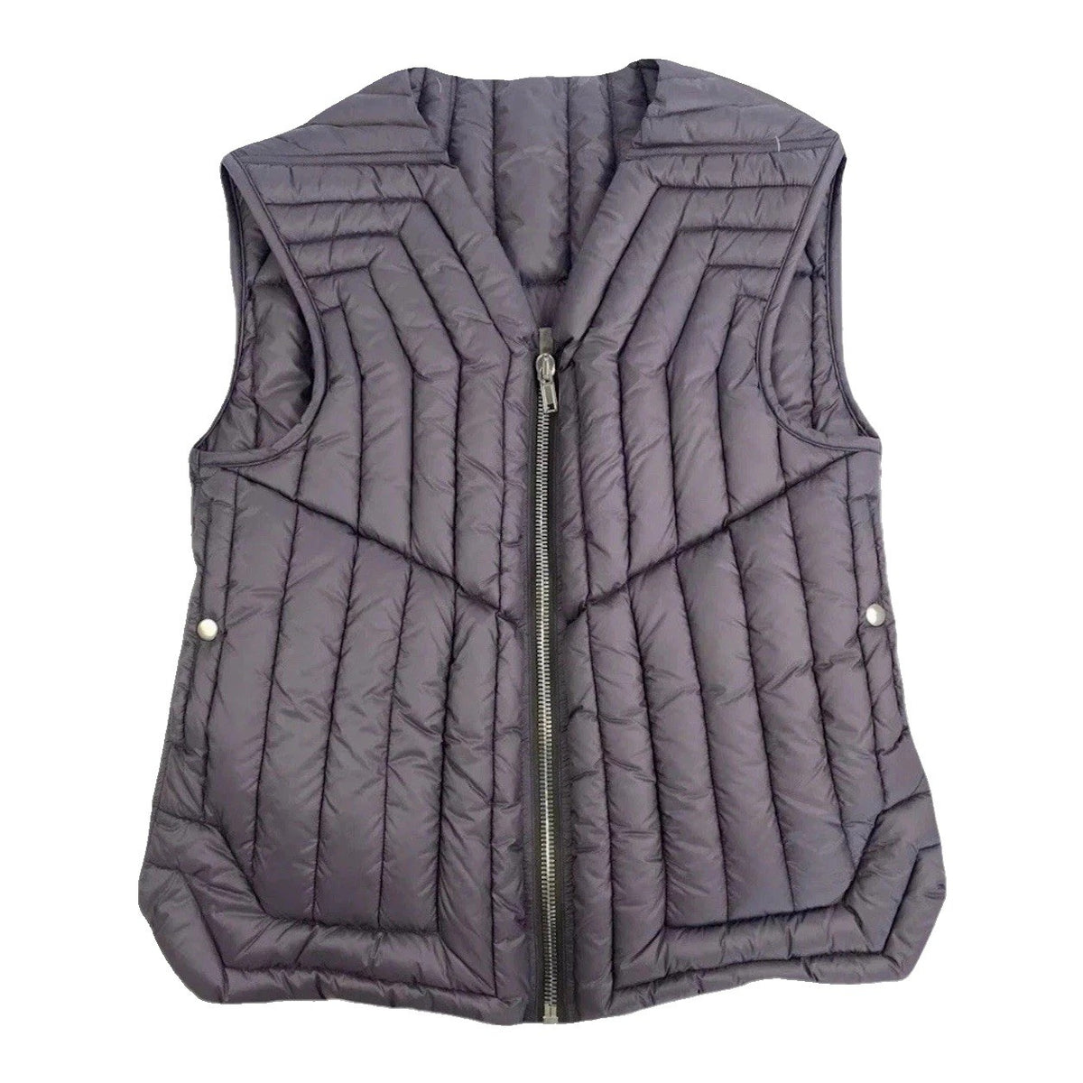 Rick Owens Padded Cargo Eggplant Vest, photo 1